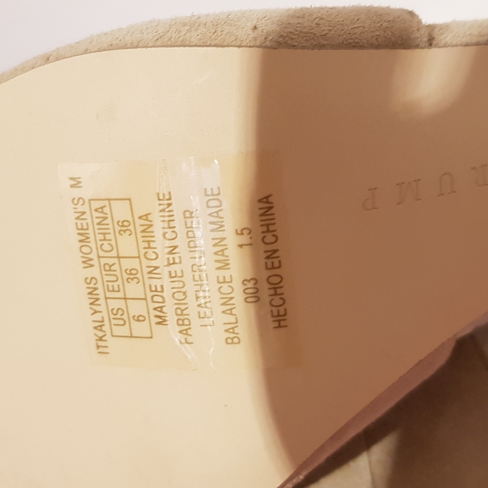 New Leather Pumps Gold & Camel Suede - Picture 11 of 11